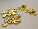 Napy Alfa zatrzaski kaletnicze 15 mm / 50 sztuk żółty złoty