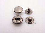 Napy zatrzaski kaletnicze ALFA 10 mm czarny nikiel 10 sztuk