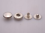 Napy zatrzaski kaletnicze Alfa 10 mm nikiel 50 sztuk
