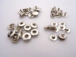 Napy zatrzaski kaletnicze Alfa 10 mm nikiel 50 sztuk