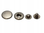 Napy zatrzaski metalowe alfa 15 mm 10 sztuk czarny nikiel