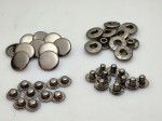 Napy zatrzaski metalowe alfa 15 mm 10 sztuk czarny nikiel