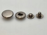 Napy zatrzaski metalowe alfa 15 mm 50 sztuk czarne