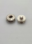 Napy zatrzaski Alfa kaletnicze 12,5 mm srebrne 10 sztuk