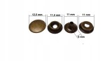 Napy zatrzaski standard kaletnicze 12,5 mm 10 sztuk stare złoto