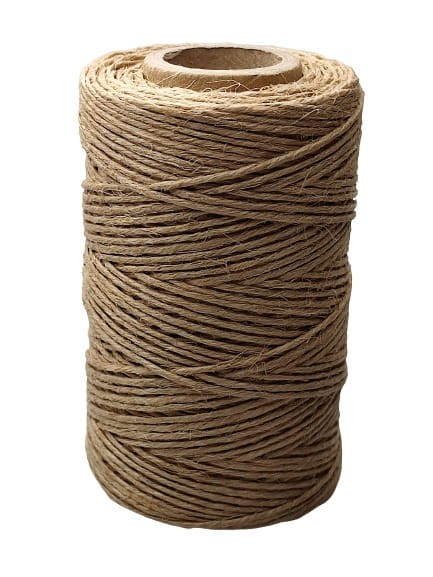 Dratwa nabłyszczana nici sznurek naturalne 100 g