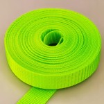 Taśma nośna MOCNA poliestrowa 25 mm / 1,1 mm zielony neon 50 metrów (1001)