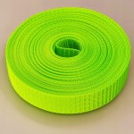Taśma nośna MOCNA poliestrowa 25 mm / 1,1 mm zielony neon 50 metrów (1001)