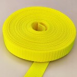 Taśma nośna MOCNA poliestrowa 20 mm / 1,1 mm żółty neon 10 metrów (1005)
