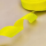 Taśma nośna MOCNA poliestrowa 15 mm / 1,1 mm żółty neon 1 metr (1005)