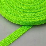 Taśma nośna MOCNA poliestrowa 10 mm / 1,1 mm zielony neon 10 m (1001)