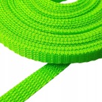 Taśma nośna MOCNA poliestrowa 10 mm / 1,1 mm zielony neon 50 m (1001)