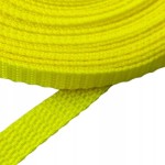 Taśma nośna MOCNA poliestrowa 10 mm / 1,1 mm żółty neon 1 m (1005)