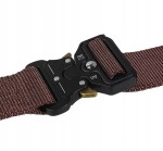 Pasek parciany mocny do spodni survival 120 cm brązowy