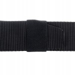 Pasek parciany mocny do spodni survival 120 cm czarny