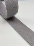 Taśma rzep haczyk + pętelka 25 mm komplet 1 metr szara