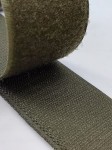 Taśma RZEP 50 mm komplet haczyk + pętelka obie strony oliwka 1 metr