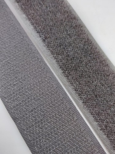 Taśma rzep 30 mm komplet haczyk + pętelka obie strony 1 metr szara
