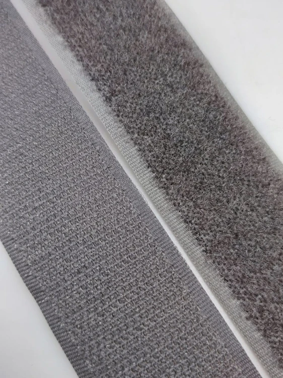 Taśma rzep 30 mm komplet haczyk + pętelka obie strony 1 metr szara