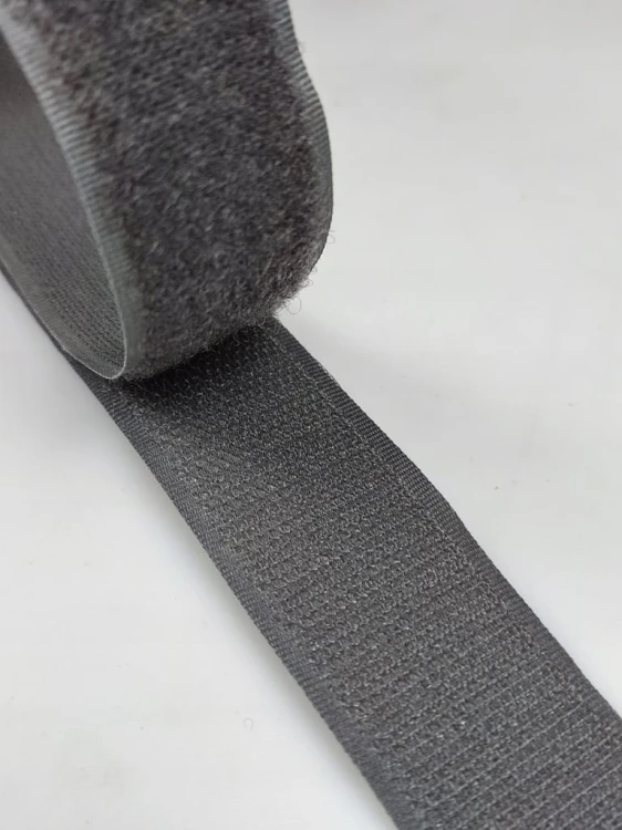 Taśma rzep 30 mm komplet haczyk + pętelka obie strony 1 metr szara