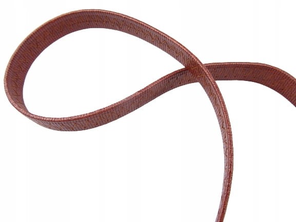 Guma obszywana mocna do butów 8 mm / 100 cm brązowa