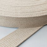 Taśma mocna parciana bawełniana do pasków toreb 40 mm / 3 beżowa 100 cm