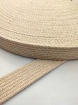 Taśma parciana bawełniana 20 mm / 3 beżowa 100 cm