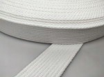 Taśma parciana bawełniana 40 mm / 2,5 biały 100 cm