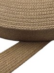 Taśma parciana bawełniana 40 mm / 2,5 ciemny beż 100 cm