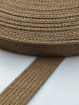 Taśma parciana bawełniana 30 mm / 2,5 ciemny beż 100 cm
