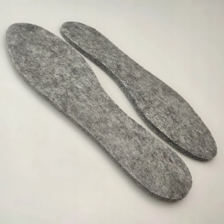 Wkładki do butów filcowe szare grube 6 mm rozmiar 48