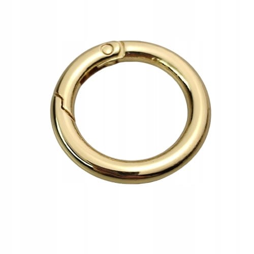 Kółko metalowe otwierane szekla 25 / 5 mm złoty