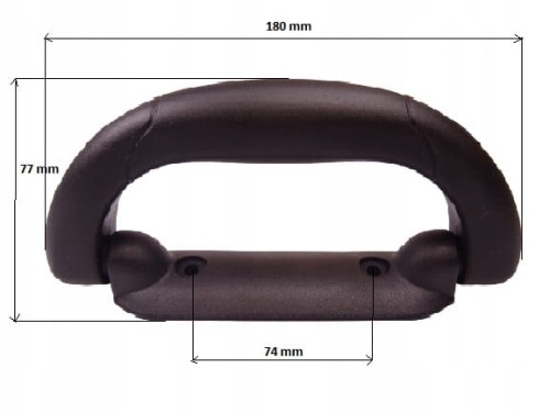 Rączka uchwyt plastikowa do torby walizki 180 mm