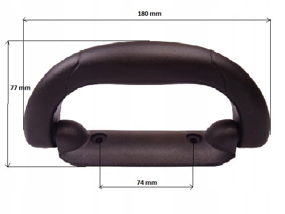 Rączka uchwyt plastikowa do torby walizki 180 mm
