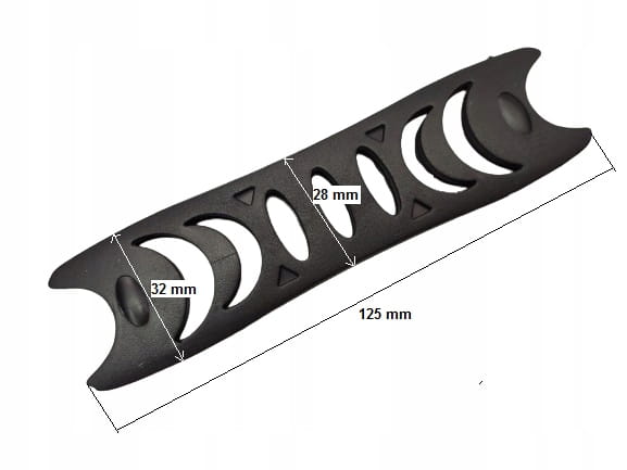 Rączka uchwyt plastikowa do torby walizki 125 / 28 mm czarny 1 sztuka