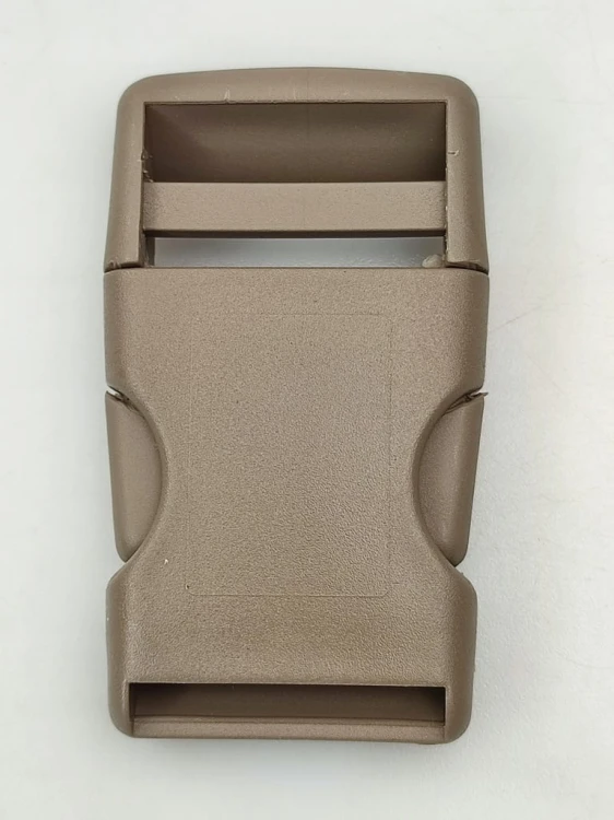 Klamra zatrzaskowa plastikowa 30 mm do paska 10 szt beżowy