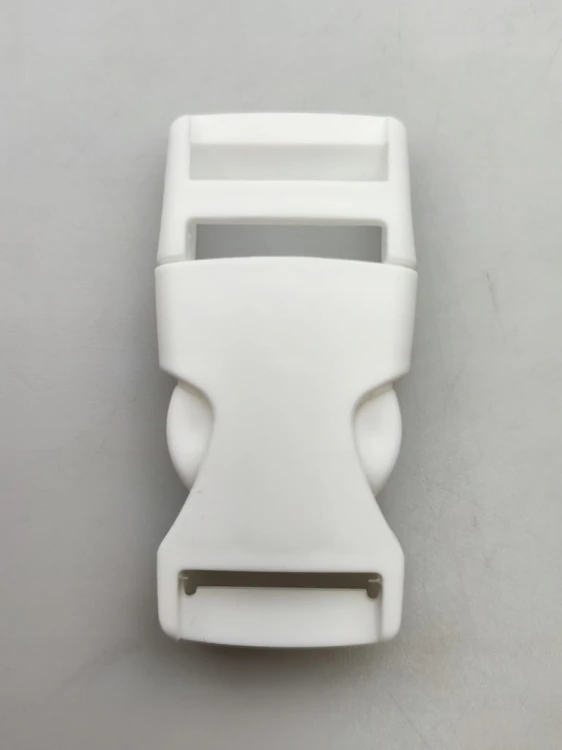 Klamra zatrzaskowa plastikowa 20 mm do paska 1 sztuka biały