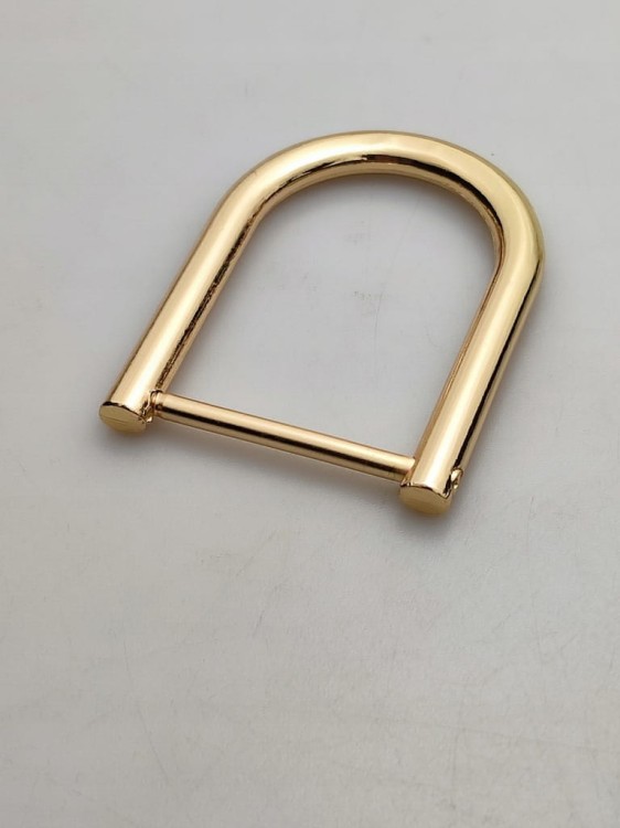 Półkole kaletnicze szlufka skręcana 28 mm złoty