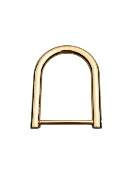 Półkole kaletnicze szlufka skręcana 28 mm złoty