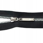 Zamek rozdzielczy # 3 kostkowy 65 cm czarno - srebrny
