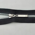 Zamek rozdzielczy # 3 kostkowy 65 cm czarno - srebrny