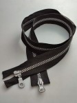 Zamek rozdzielczy kostkowy # 5 dwusuwakowy 75 cm czarny