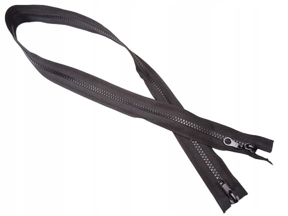 Zamek błyskawiczny kostkowy # 5 DWUSUWAKOWY 85 cm czarny
