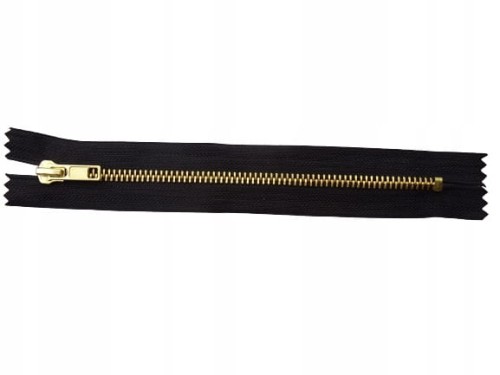 Zamek suwak nierozdzielczy # 5 metalowy 18 cm mosiądz
