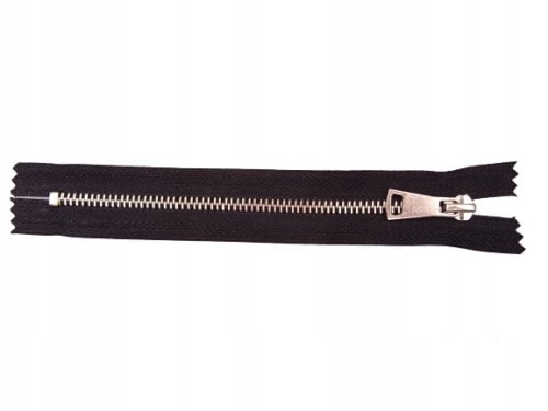 Zamek suwak metalowy nierozdzielczy # 5 chrom 18 cm