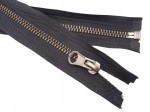 Zamek metalowy do kurtki 75 cm rozdzielczy # 5 stary chrom