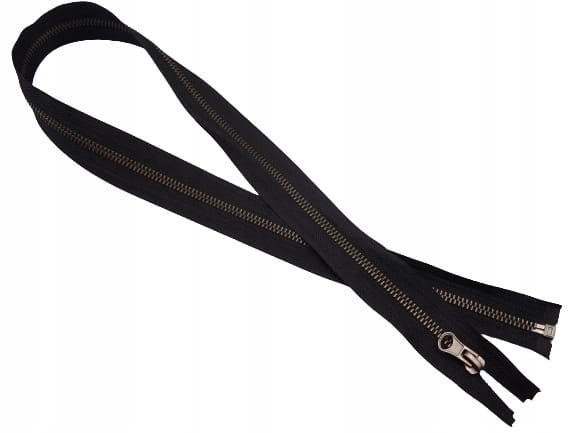 Zamek metalowy do kurtki 75 cm rozdzielczy # 5 stary chrom