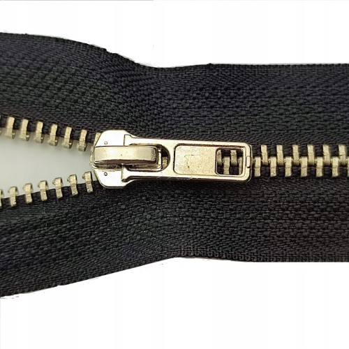Zamek suwak metalowy rozdzielczy # 4 chrom 60 cm