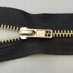 Zamek suwak metalowy rozdzielczy # 4 chrom 60 cm