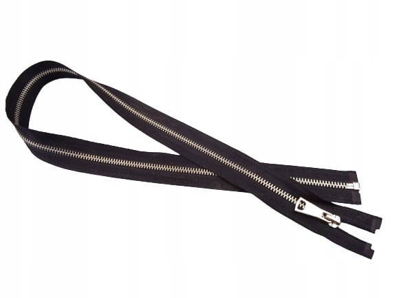 Zamek suwak metalowy rozdzielczy # 5 chrom 75 cm